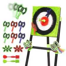 Axe Throwing Game for Backyard with Bristle Target 12 Throwing Axes Set, In...