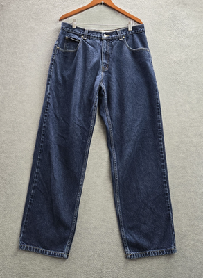 VINTAGE Anchor Blue Men Jeans 34X34 Denim Y2K Baggy Skate Grunge