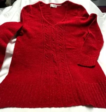 Lot 4397- Women's WHITE STAG Red Sweater- Size 20
