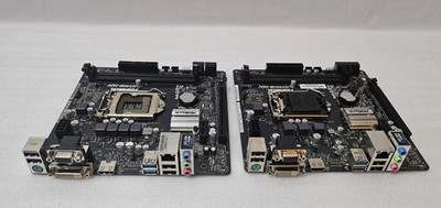 Lot of 2x Motherboard ASRock H310CM-HDV  Intel  LGA 1151  H310 HDMI. READ...