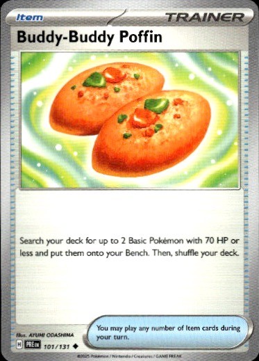 Buddy-Buddy Poffin Uncommon SV: Prismatic Evolutions 101/131 NM