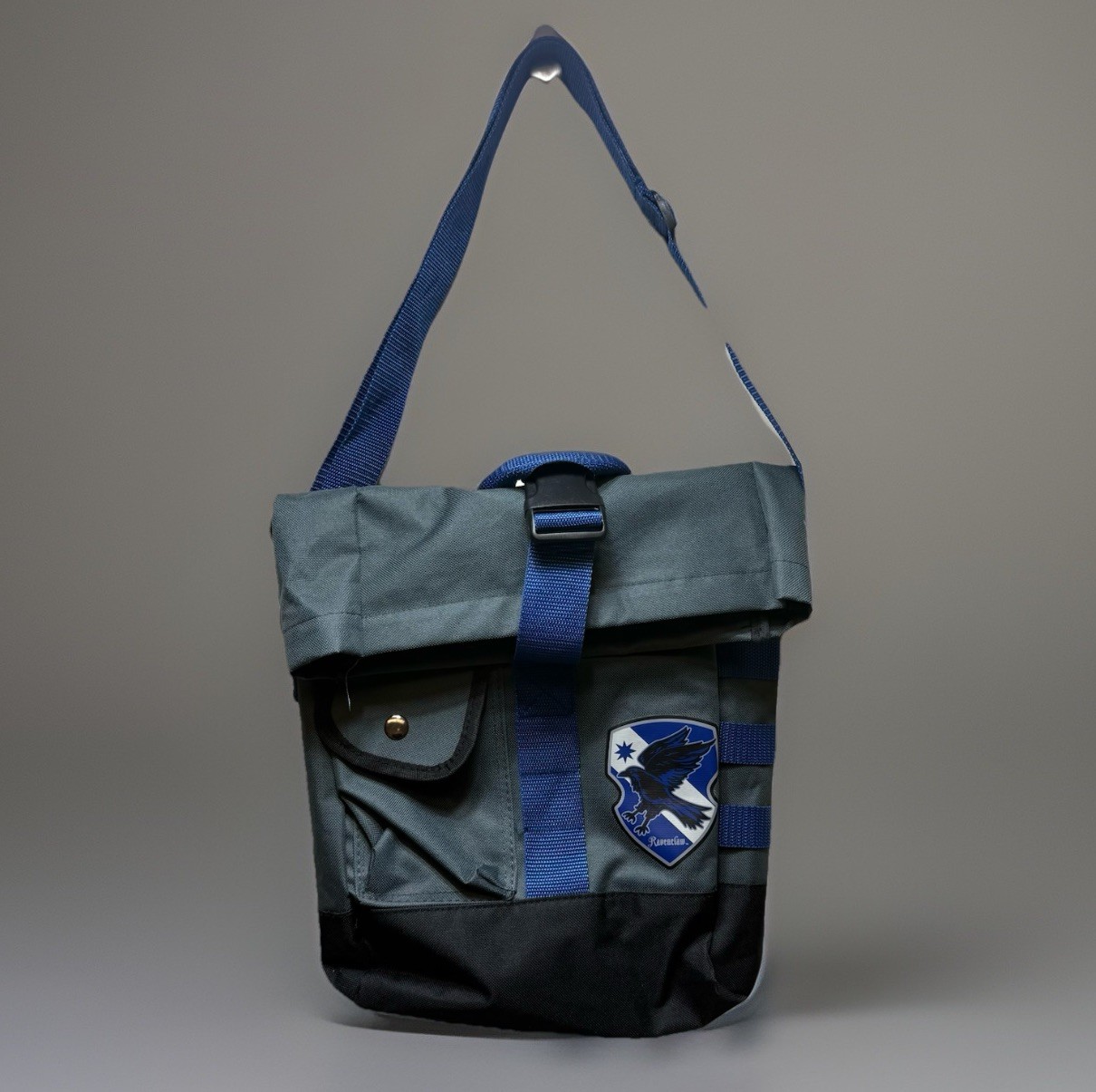 Harry Potter Ravenclaw Satchel Crossbody Bag Gray Blue. Messenger Bag