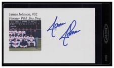 Johnson, James - Autograph 3x5 Index Card - INV1