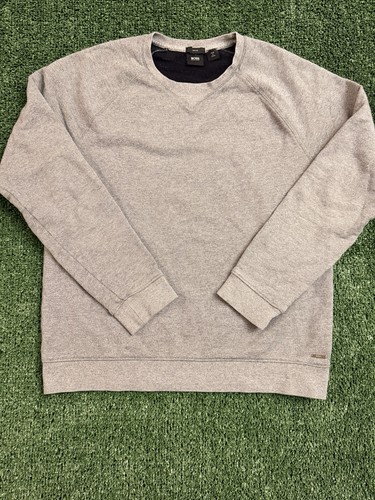 BOSS by HUGO BOSS Men’s Gray Crewneck Sweater Slim Fit Size Large L