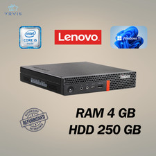 PC DE BUREAU LENOVO M910Q TINY INTEL I5 RAM 4 Go HDD 250 Go WIN 11 RECONDITIONNÉ