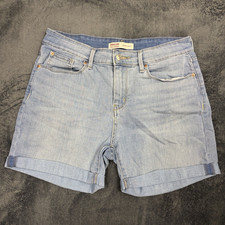 Signature by Levi Strauss Co. Women's Mid-Rise Bermuda Shorts 8 W27 L9