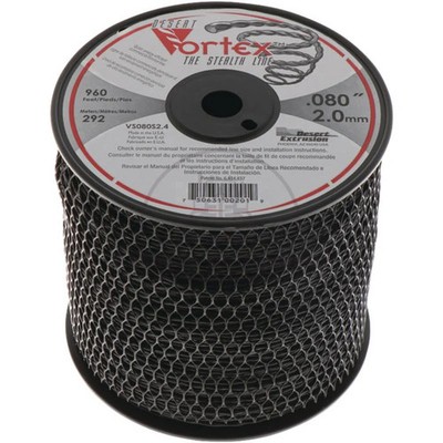 Vortex Trimmer Cord 2.0mm 292m Spiral Shape USA Made High-Quality Nylon