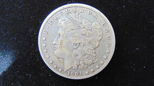 1901 O Morgan Silver Dollar $1 Choice Fine Coin #37