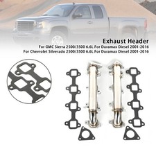 Stainless Exhaust Manifold Header Fit Chevy Fit Duramax Diesel 6.6l 2001-2016
