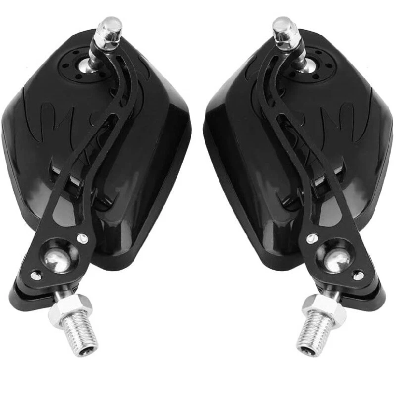 1 Pair 0.31/0.39" Universal Motorcycle Mirror Rear View Side Motorbike - Image 3 of 4