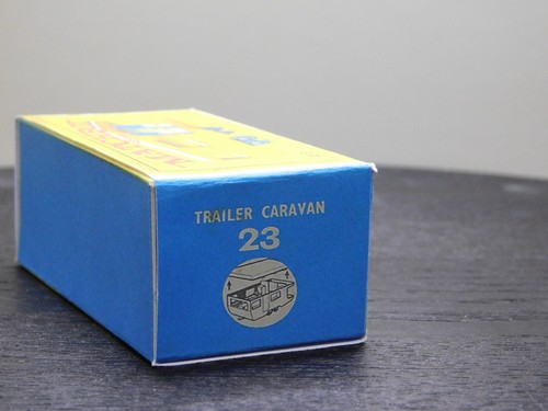 Matchbox Lesney No23 Trailer Caravan (Yellow) EMPTY Repro Box Only NO C/VAN - Picture 2 of 3
