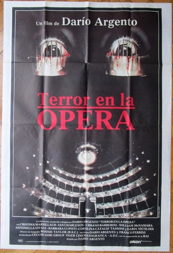 1988 Opera Dario Argento 1SH FILMPLAKAT seltene Auflage Renato Casaro Kunstwerk GIALLO