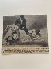 Don Gutteridge Browns Frankie Crosetti Yankees McGowan 1942 Baseball 6X5 Panel