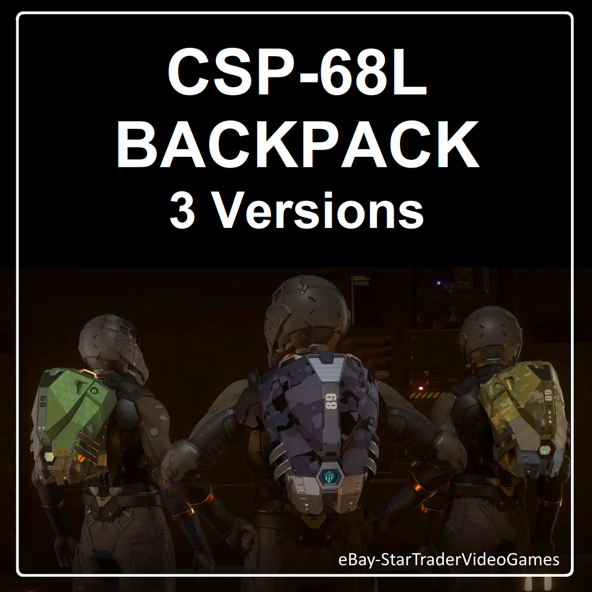 STAR CITIZEN CLARK DEFENSE SYSTEM CSP-68L BACKPACK VERSIONS
