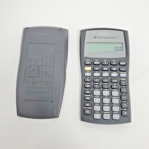 Texas Instruments BA II PLUS Finanz Handrechner mit Deckel New Batt