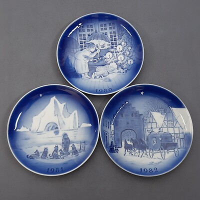 Set Piatti Di Natale Desiree Denmark Old Copenhagen Blue Anni 80