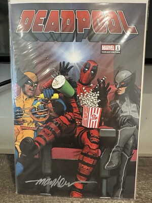 DEADPOOL #1 | MIKE MAYHEW SIGNED W/ COA | WOLVERINE X-23 VARIANT COVER