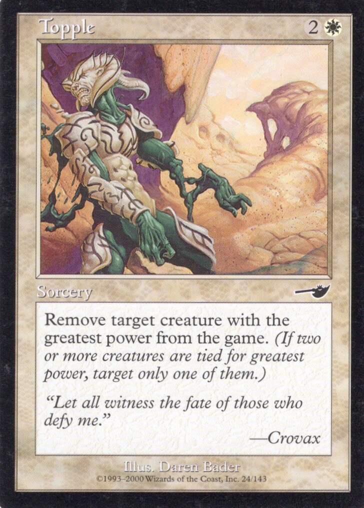 TOPPLE 24/143 NEMESIS MTG MAGIC MP (yourdeckbuilder)