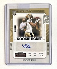 2021 Contenders Kawaan Baker Variation Rookie Autograph Auto RC #258 Saints Lot1