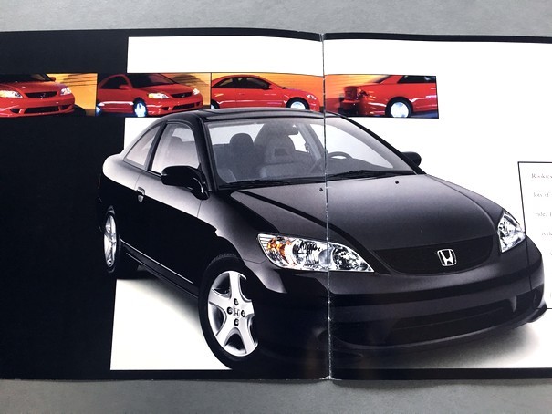 2004 Honda Civic Coupe Original Sales Brochure Catalog | eBay
