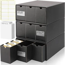 9-Pack Trading Card Storage Box with 50 Dividers Organizers for Yugioh MTG New