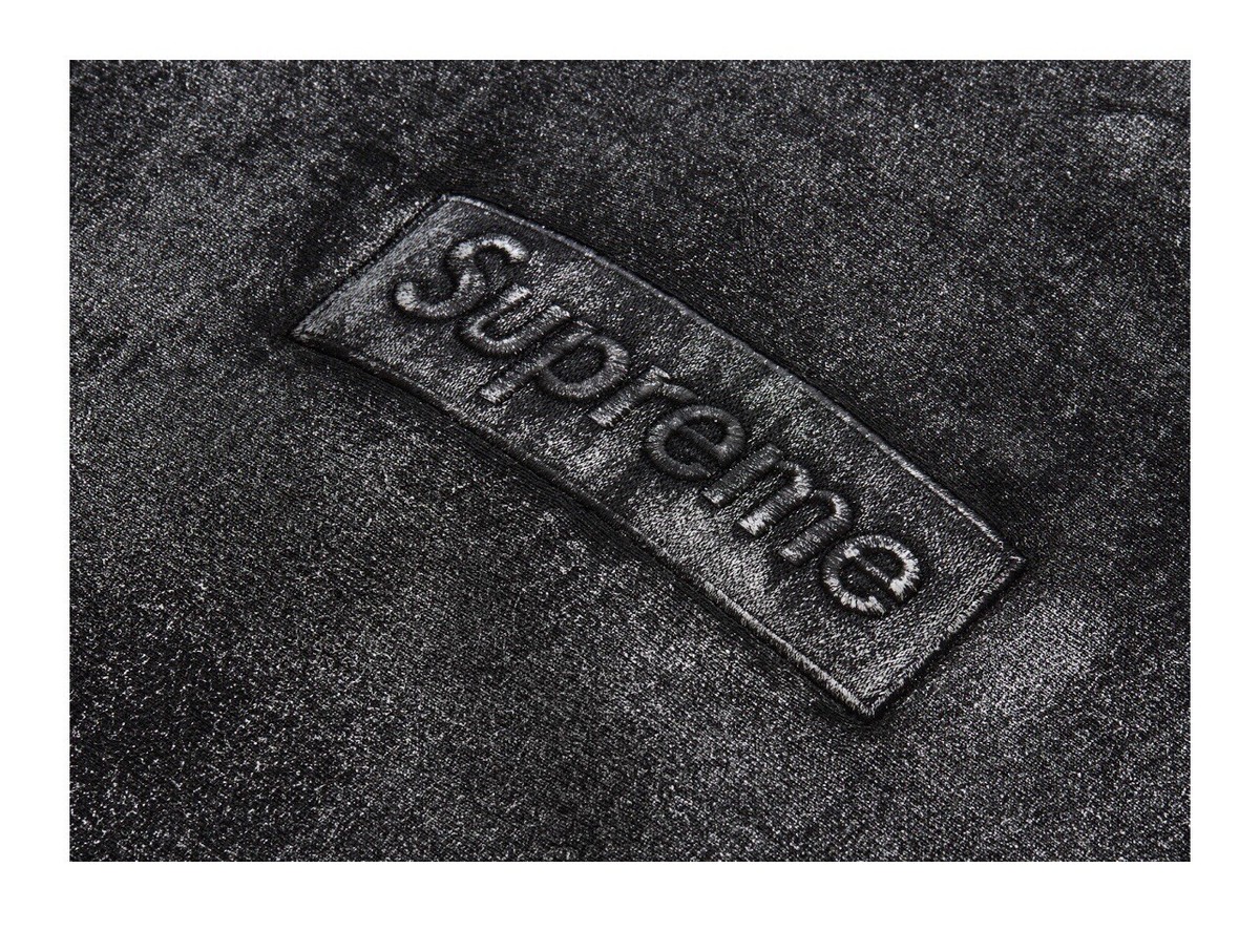 Supreme MM6 Maison Margiela Foil Box Logo Hoodie Black Supreme MM6 Maison Margiela Foil Box Logo Hoodie Black