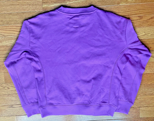 NEW GAP Kids Crewneck Sweatshirt XXL 14-16 Purple Glitter Star Detail NWT - Picture 4 of 5
