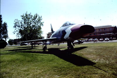 Original slide photo 1986 USAF F-100 Super Sabre 