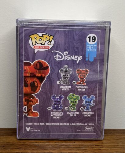 Funko Pop! Art Series: Disney Firefighter Mickey #19 Walmart Exclusive Vinyl - Picture 3 of 7