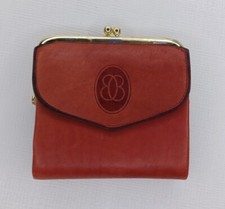 Vintage Buxton Natural Mouton Leather Wallet Coin Purse