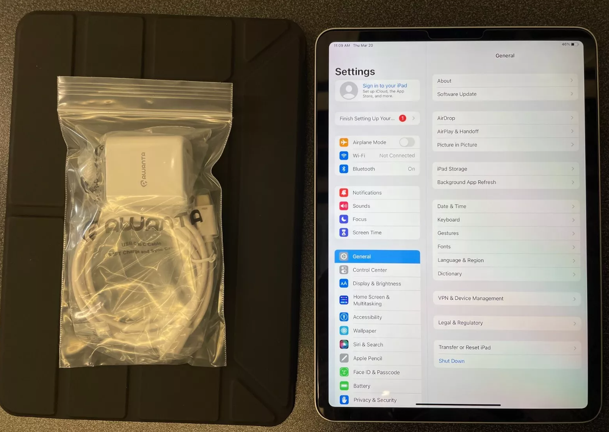 Apple iPad Pro 4th Gen. A2759 - 128GB, Wi-Fi, 11in - Silver