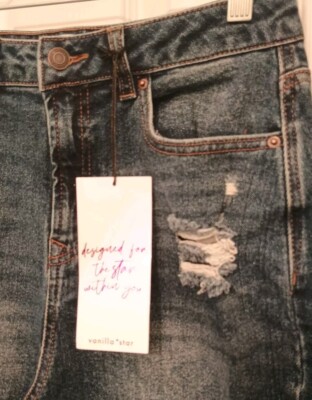 Vanilla Star Jegging Juniors – Gris/Noir, Taille 7 X 31 (neuf Avec étiquettes)