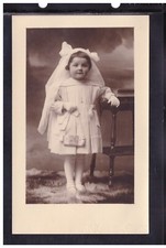 Photo Postcard Girl with Vintage Ceremonial Clothes KK4453
