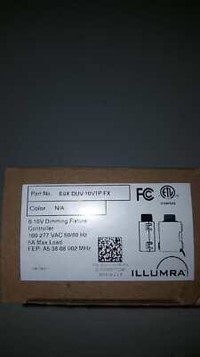 Illumra E9X-DUV-10VTP-FX Wireless 0-10V Dimming Fixt. Controller 100-277VAC 5A