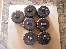 1 Vintage GE  Bakelite & Porcelain Round 3 Way Toggle Switch