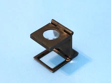 c1900 Brass Glass Magnifying Tool for Cotton Thread Counting Warp & Weft #JM2