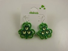 earrings clover shamrock shape St Patrick's day Claire's