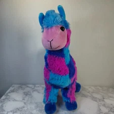 Peek-A-Boo Toys Llama Alpaca Blue Purple Pink Stuffed Animal Plush Toy 13"