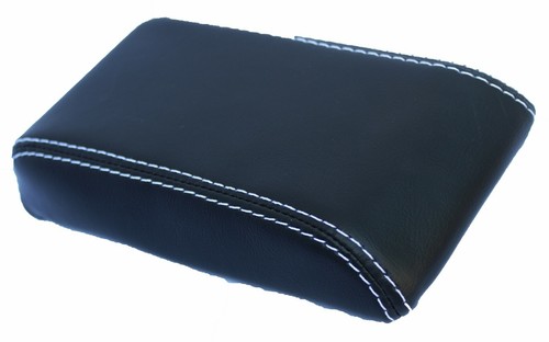 Fits 82-86 Toyota Celica Real Leather Center Console Lid Cover w/White Stitch - Imagen 1 de 6