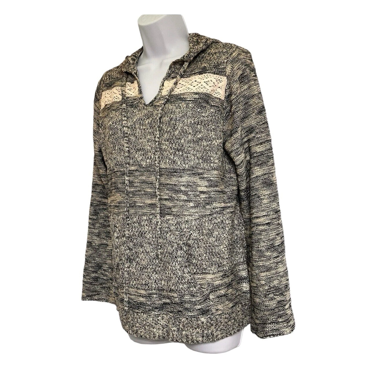 VETEMENTS Maglione One World pull over taglia PL tasche canguro felpa blu maniche lunghe