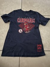 BOYS COOPERSTOWN COLLECTION ST. LOUIS CARDINALS BLUE YOUTH T-SHIRT SIZE LARGE