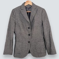 Brooks Brothers Blazer Jacket Womens 4 Wool Loro Piana Career Business