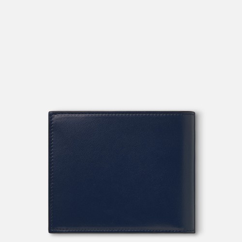 Men card wallet Montblanc Meisterstück 131934 classic billfold in blue leather - Picture 2 of 5