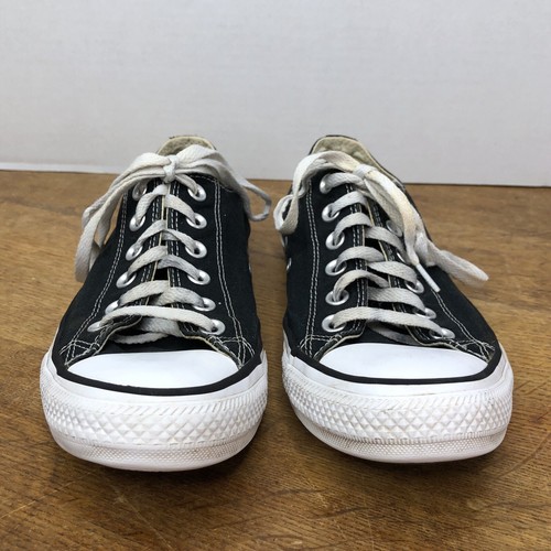 Converse All Star Chuck Taylor Lo Sneakers Men Sz 6.5 Black Canvas Classic m9166 - Picture 3 of 19