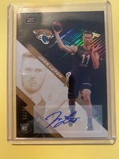 A41,894 - 2020 Panini Black Rookie Autographs Copper #178 Jake Luton/25