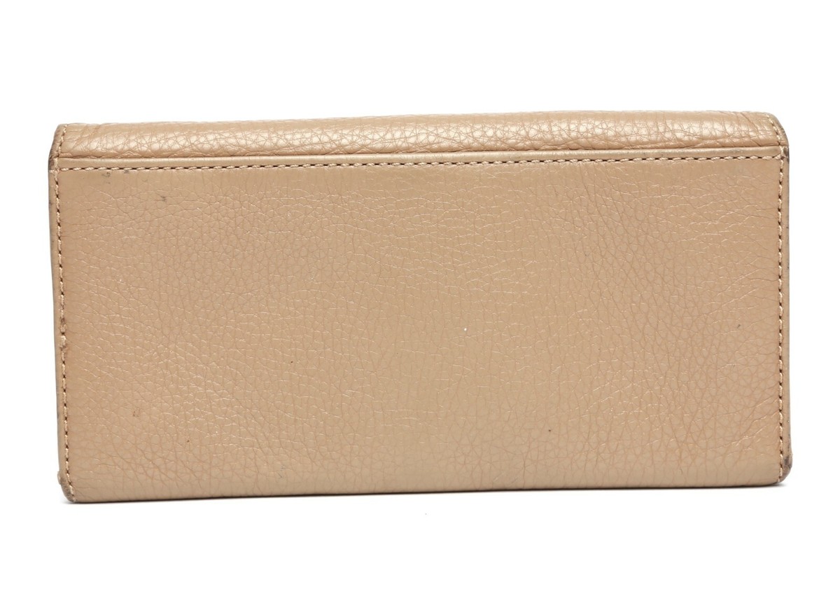 Marc By Marc Jacobs Womens Taupe Classic Trifold Leather Wallet