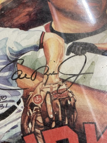 1996 Sportacular Art Cal Ripken autographed full size home plate Ltd Ed - Picture 2 of 6