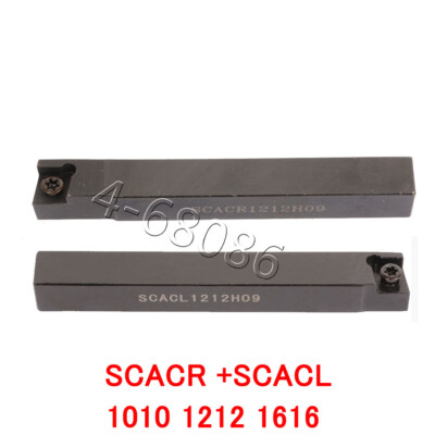 2PC Right+Left hand SCACR1212H09 SCACL1212H09 12x100mm Lathe Turn Tool Holder