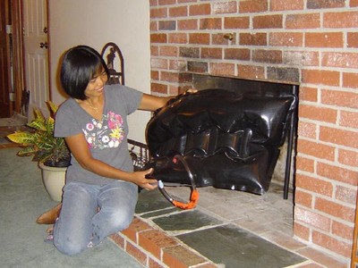 Large Fireplace Draft Stopper Save Energy Costs 94922526380 Ebay