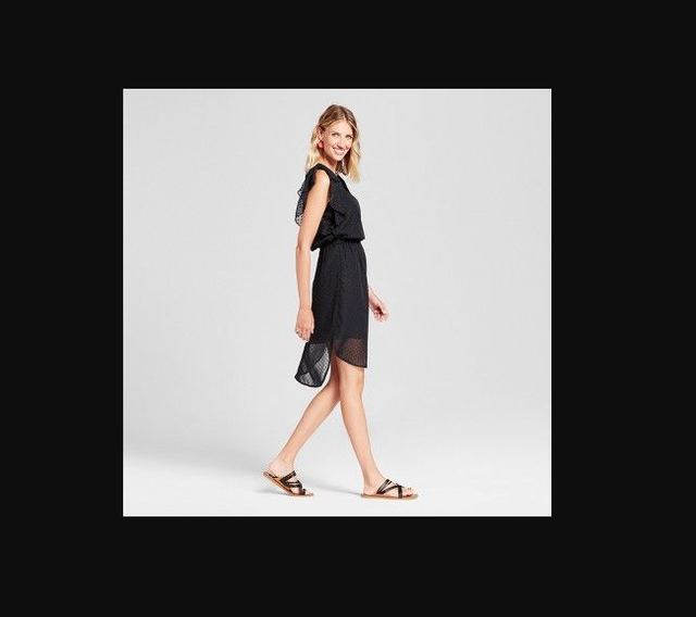 black midi dress size 18